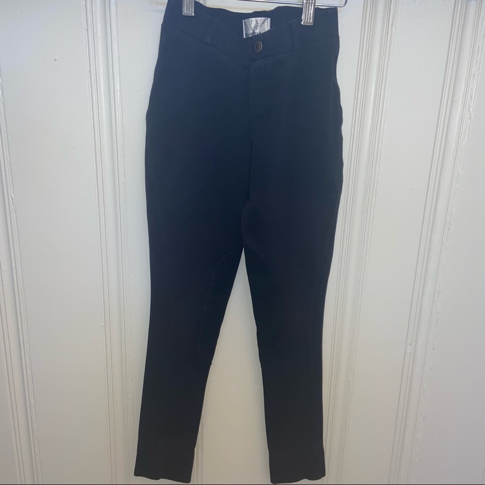 Girl’s Tuff Rider Black Riding Pants